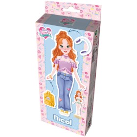 JIRI MODELS Panenky magnetické oblékací Nicol se stojánkem