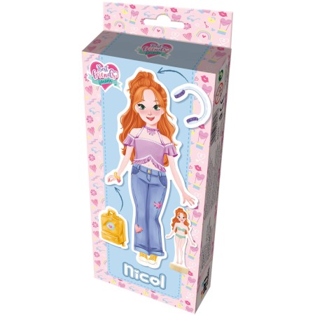 JIRI MODELS Panenky magnetické oblékací Nicol se stojánkem