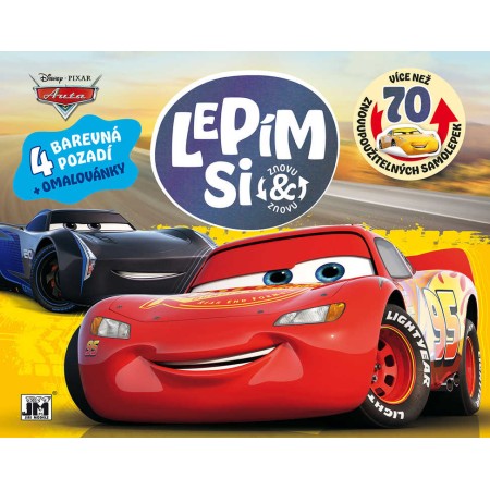 JIRI MODELS Lepím si znovu Auta (Cars) zábava se samolepkami