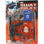Sada policejní velká samopal 29cm s pouty a doplňky 8ks na kartě plast