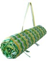 ACRA Lehátko plážové rolovací 170x55cm zelené pruhované