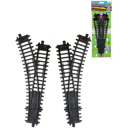 Naše železnice výhybka set 2ks koleje doplněk k vláčkodráze