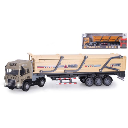 Auto nákladní kamion na setrvačník na baterie Světlo Zvuk 2 barvy kov