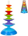 BAM BAM Baby Věž vzdělávací navlékací pyramida 35cm pro miminko plast