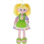 Panenka Nanynka textilní hadrová žlutá mluví zpívá látková na baterie Zvuk CZ PLYŠ