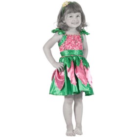 KARNEVAL Šaty VÍLA KVĚTINOVÁ vel. XS (92-104 cm) 3-4 let KOSTÝM