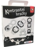 PROFIBABY Baby kontrastní hračky + zábrana na kočárek pro miminko