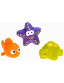 PROFIBABY Zvířátka baby gumová do vany set 3ks stříkací 2 druhy