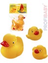 PROFIBABY Kačenka + 2 káčátka gumová set 3ks do vany v sáčku