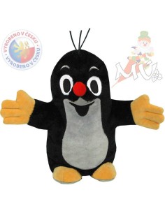 MORAVSKÁ ÚSTŘEDNA PLYŠ Krtek (krteček) maňásek plyš.30 cm
