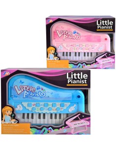 Piáno elektronické 29cm dětský keyboard klávesy na baterie Světlo Zvuk 2 barvy