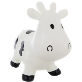 Baby hopsadlo kravička 54x24x42cm dětské skákadlo set s pumpičkou v krabici