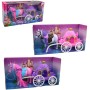 Kočár pro princeznu herní set s koněm 34cm 2 barvy plast