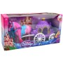 Kočár pro princeznu herní set s koněm 34cm 2 barvy plast