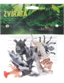 Zvířata mořská 5cm plastové figurky zvířátka set 10ks v sáčku