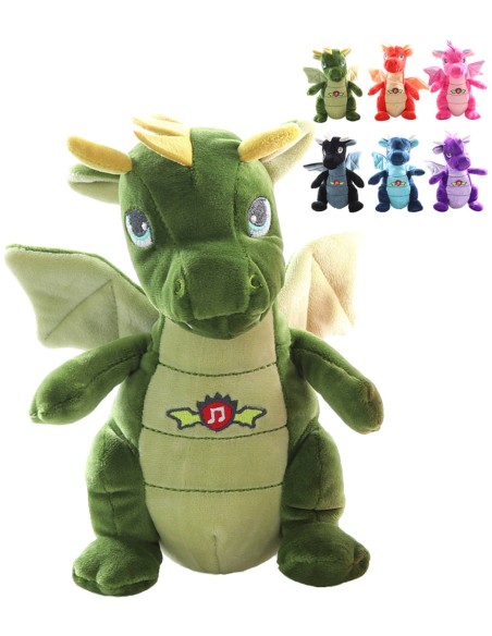 PLYŠ Drak 20cm na baterie Zvuk 6 druhů *PLYŠOVÉ HRAČKY*