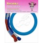 Beruška vyšívání v rámečku zvířátka na pověšení set předloha + 2 příze různé druhy