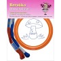 Beruška vyšívání v rámečku zvířátka na pověšení set předloha + 2 příze různé druhy