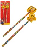 Školní dětský set 2 obyčejné tužky + topper Super Mario potřeby pro školáky