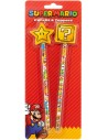 Školní dětský set 2 obyčejné tužky + topper Super Mario potřeby pro školáky
