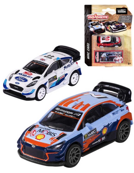MAJORETTE Autíčko sportovní kovové WRC set se sběratelským boxem