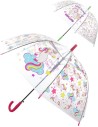 Deštník dětský holčičí průhledný Jednorožci vystřelovací různé druhy