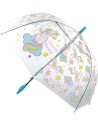 Deštník dětský holčičí průhledný Jednorožci vystřelovací různé druhy