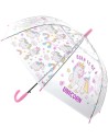 Deštník dětský holčičí průhledný Jednorožci vystřelovací různé druhy