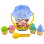 Baby sada na písek kyblík s naběračkou a cupcake dortíky 11ks 2 barvy