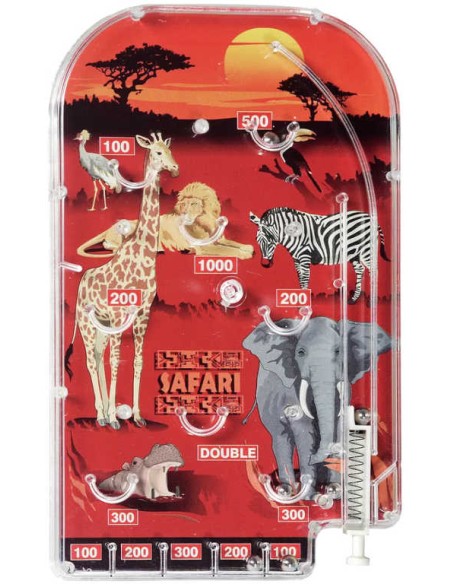 Hra Tivoli zvířátka pinball 19x21cm Safari *SPOLEČENSKÉ HRY*