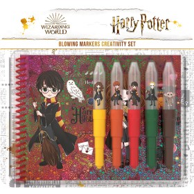 JIRI MODELS Kreativní set foukací fixy 5ks + notes Harry Potter