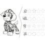 TREFL PUZZLE MAXI Oboustranné Tlapková patrola 60x40cm 24 dílků s omalovánkou 3v1