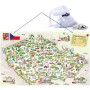 DŘEVO Mapa ČR magnetická 3v1 puzzle + společenská hra + didaktická pomůcka