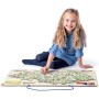 DŘEVO Mapa ČR magnetická 3v1 puzzle + společenská hra + didaktická pomůcka