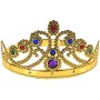 KARNEVAL Korunka princezna zlatá s drahokamy *KARNEVALOVÝ DOPLNĚK*