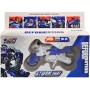 Transformer auto robot 2v1 s přeměnou policie 5 druhů plast