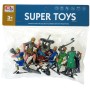 Římští válečníci bojovníci se zbraněmi plastové akční figurky 9cm set 8ks v sáčku