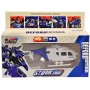 Transformer auto robot 2v1 s přeměnou policie 5 druhů plast