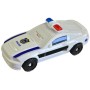 Transformer auto robot 2v1 s přeměnou policie 5 druhů plast