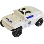 Transformer auto robot 2v1 s přeměnou policie 5 druhů plast