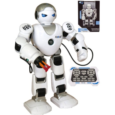 RC Robor Fobos interaktivní chodící vysílačku 2,4GHz na baterie Světlo Zvuk CZ