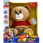 PLYŠ Medvěd Tedík 30cm CZ česky mluvící naučný na baterie říkanky Zvuk