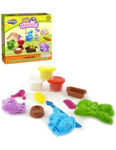 MAC TOYS Mazlíčci herní set modelína 3 kelímky s nástroji v krabici