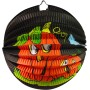 Lampion kulatý 25cm Halloween dýně na svíčku / žárovku s hůlkou na baterie Světlo