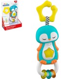 CLEMENTONI Baby chrastítko tučňák na baterie pro miminko Světlo Zvuk