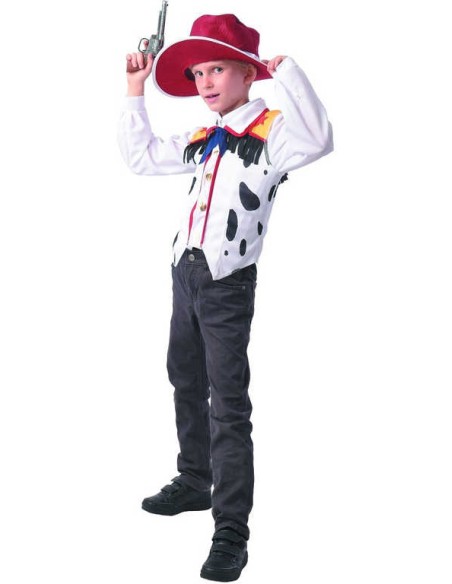 KARNEVAL Šaty Kovboj vel.M (120-130cm) 5-9 let *KOSTÝM*