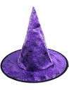 KARNEVAL Klobouk čaroděj fialový pavučina dětský KARNEVALOVÝ DOPLNĚK