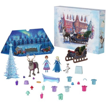 MATTEL Adventní kalendář Frozen (Ledové Království) s mini panenkami
