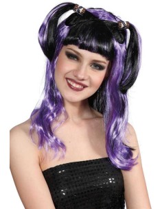 KARNEVAL Paruka fialovočerná dospělá *KARNEVALOVÝ DOPLNĚK*