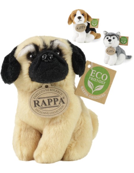 PLYŠ Pes sedící 13cm 3 druhy Eco-Friendly *PLYŠOVÉ HRAČKY*